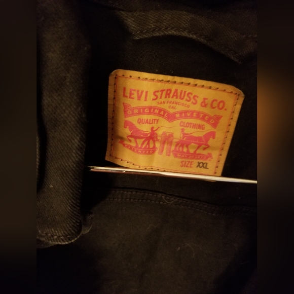 Men’s Levi’s Black Denim Trucker Jacket XXL - Picture 9 of 9